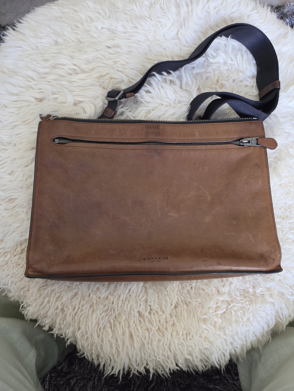 Coach Brown Leather Crossbody Shoulder Bag